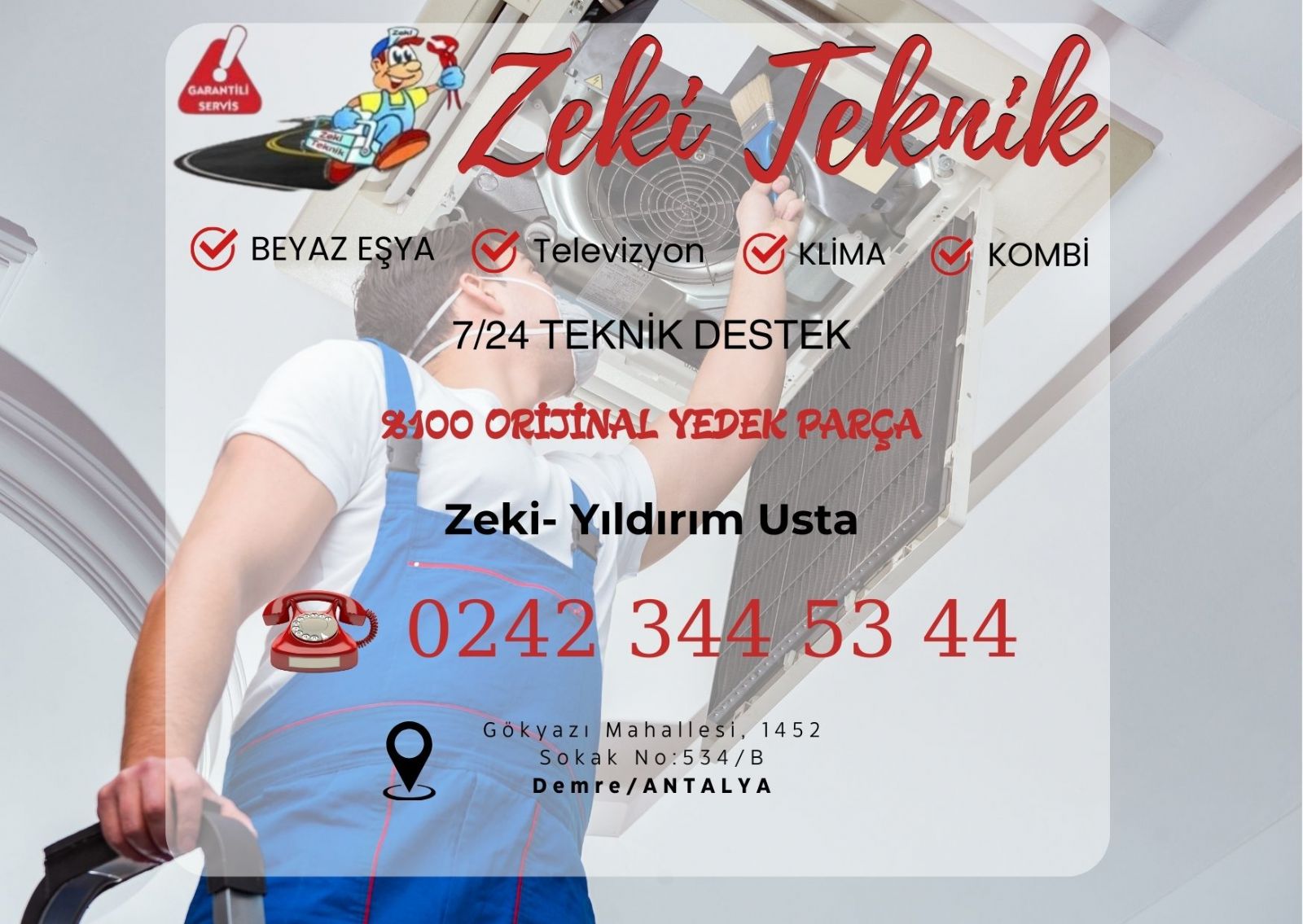 Cevizlidere Demirdöküm Klima Tamircisi